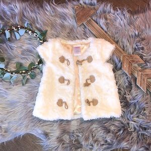 Gymboree faux fur vest